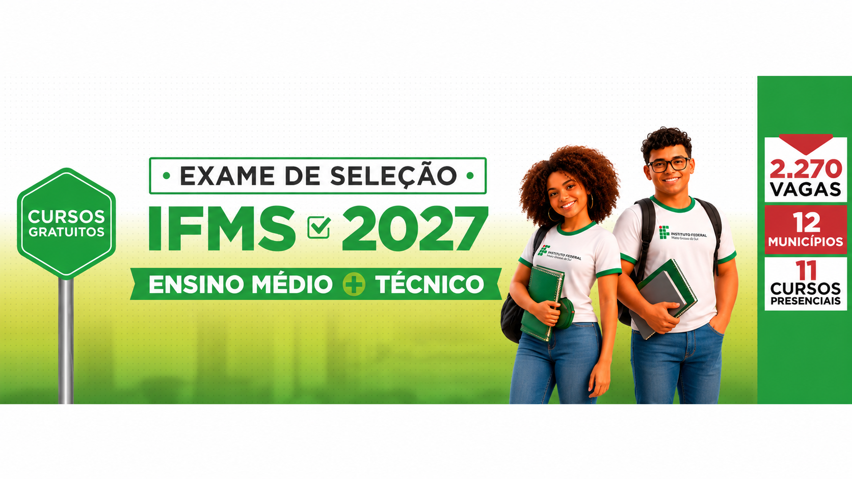 IFMS aplica prova neste domingo e Naviraí está entre os municípios com locais de exame