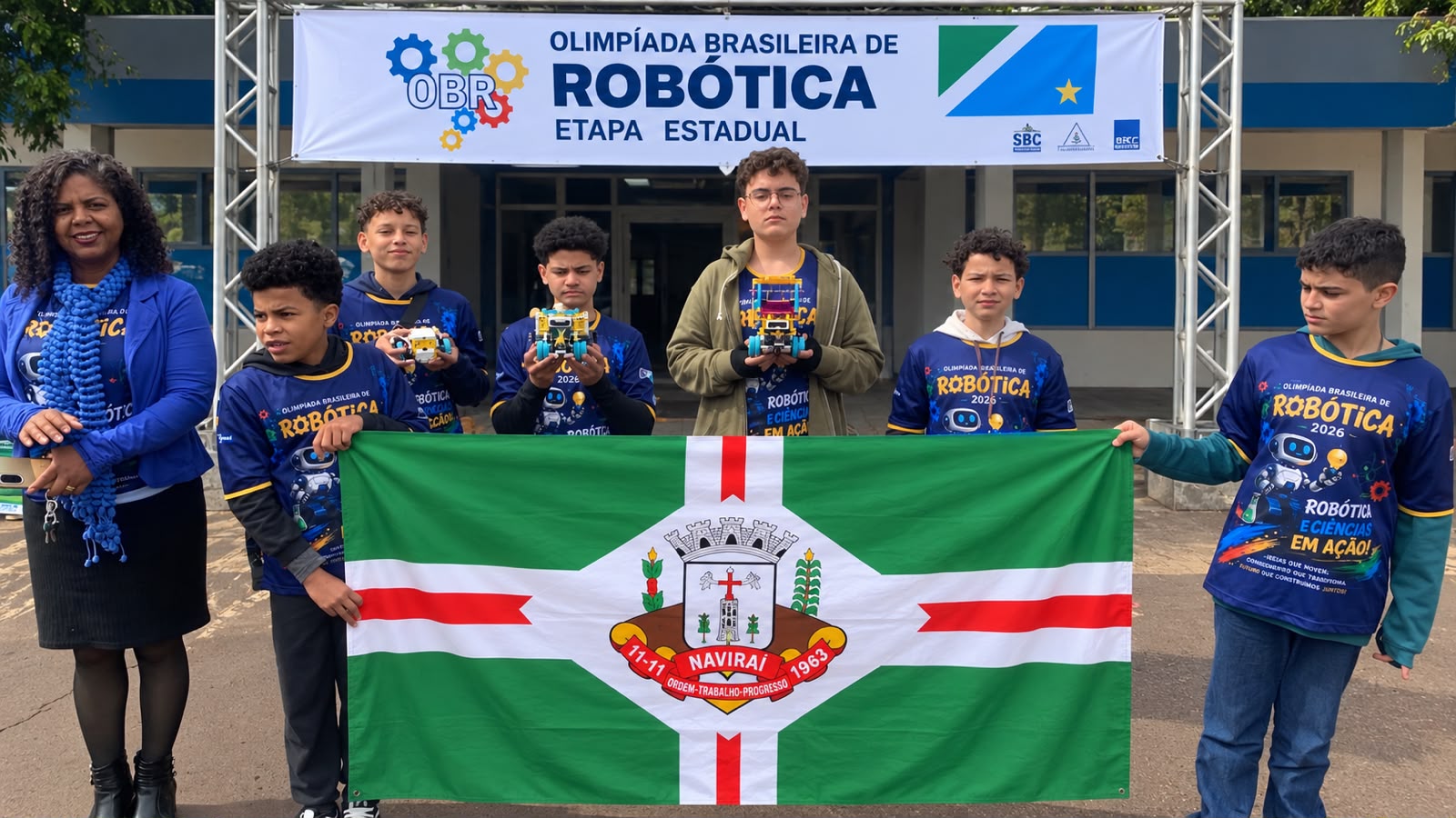Robótica de Naviraí conquista prêmio na Olimpíada Brasileira de Robótica